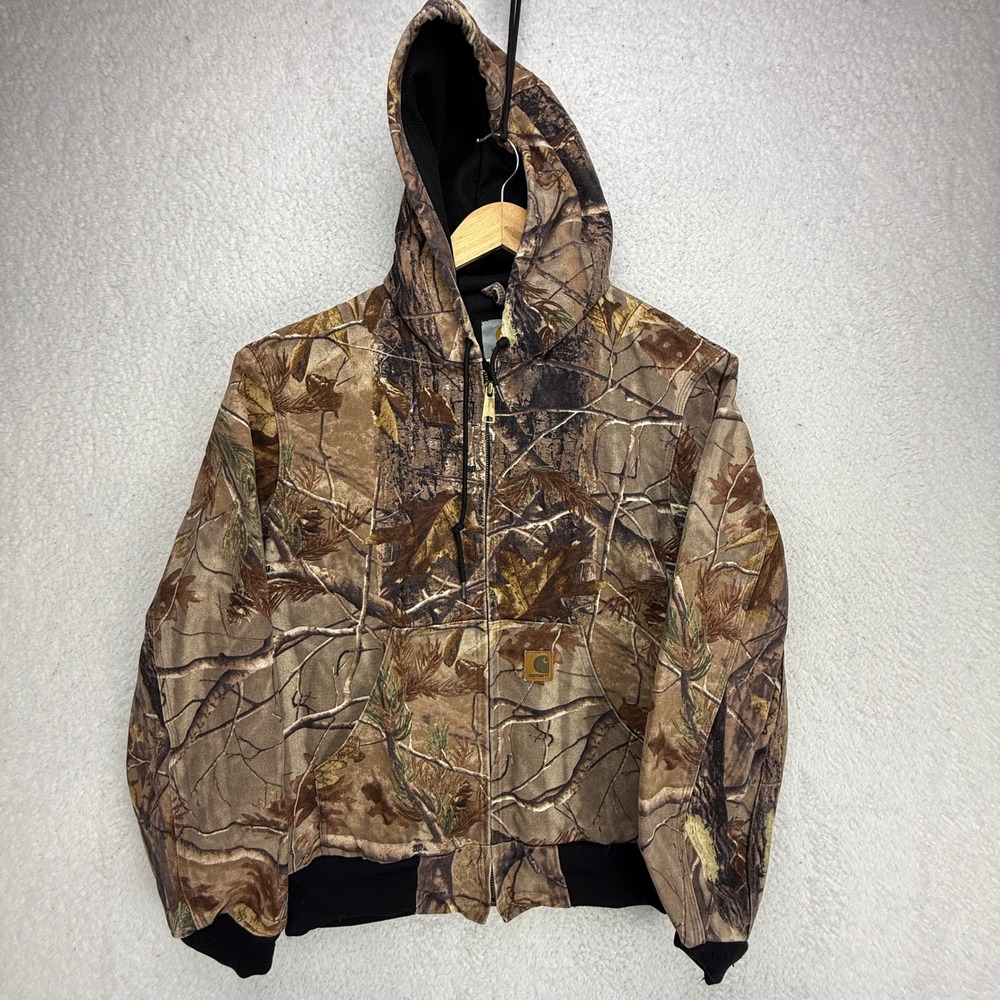 Carhartt Active Hunting Jacket Thermal Lined Mens Small J220 CAP Camo